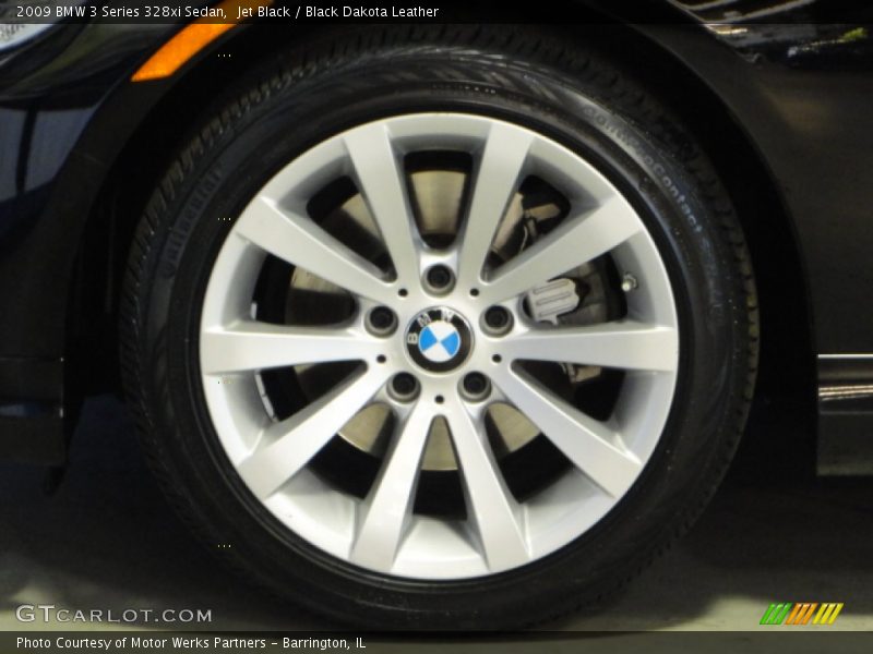 Jet Black / Black Dakota Leather 2009 BMW 3 Series 328xi Sedan