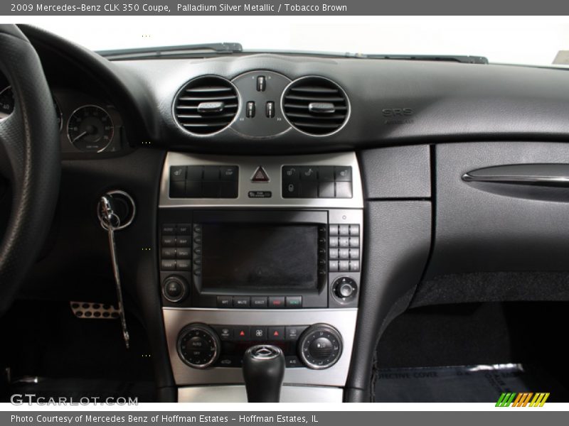 Palladium Silver Metallic / Tobacco Brown 2009 Mercedes-Benz CLK 350 Coupe