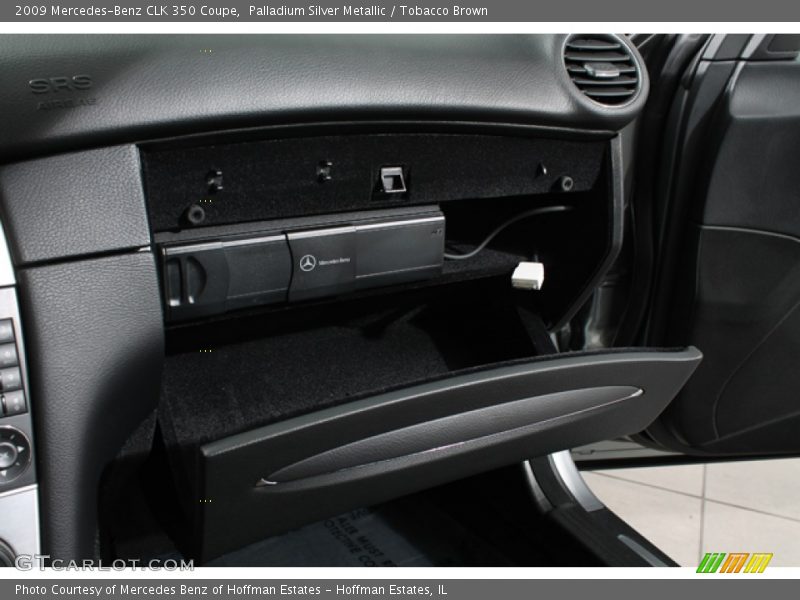Palladium Silver Metallic / Tobacco Brown 2009 Mercedes-Benz CLK 350 Coupe