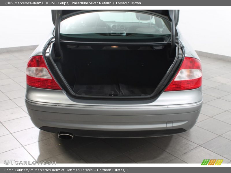 Palladium Silver Metallic / Tobacco Brown 2009 Mercedes-Benz CLK 350 Coupe