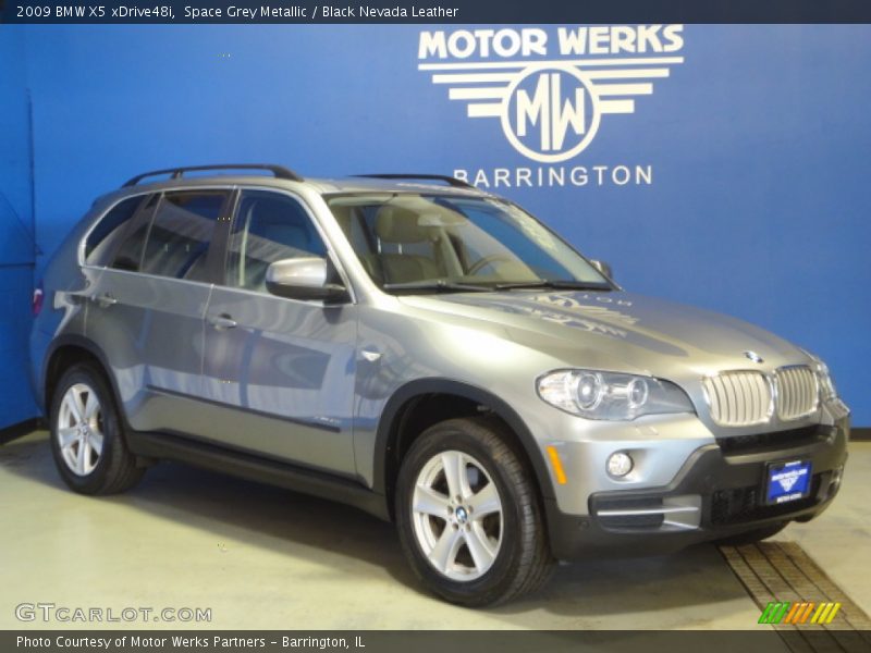 Space Grey Metallic / Black Nevada Leather 2009 BMW X5 xDrive48i