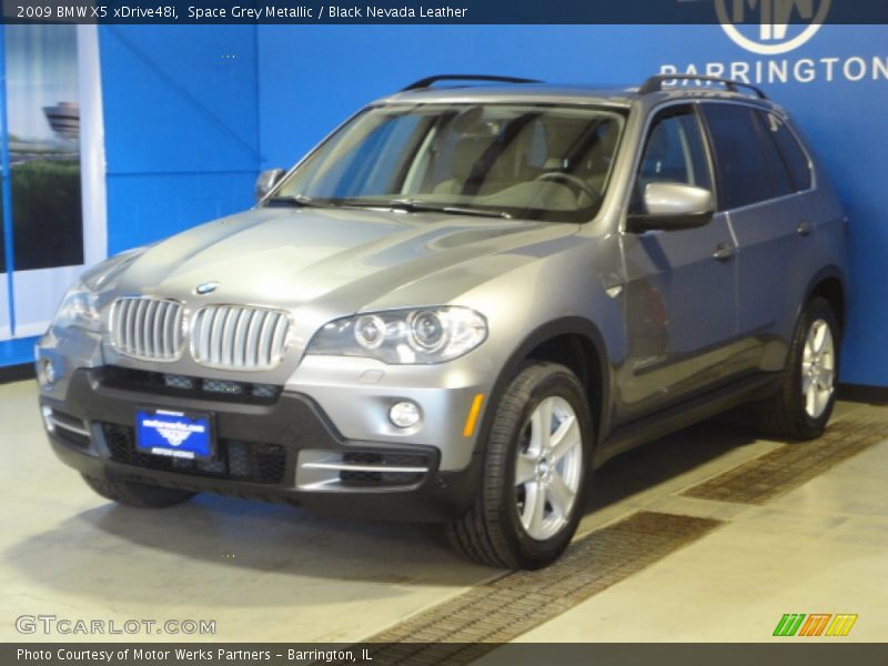 Space Grey Metallic / Black Nevada Leather 2009 BMW X5 xDrive48i
