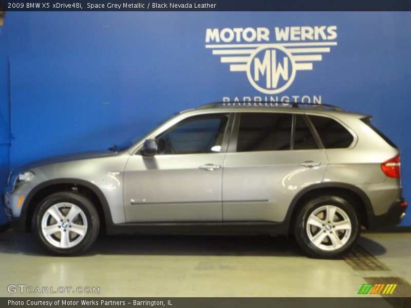 Space Grey Metallic / Black Nevada Leather 2009 BMW X5 xDrive48i