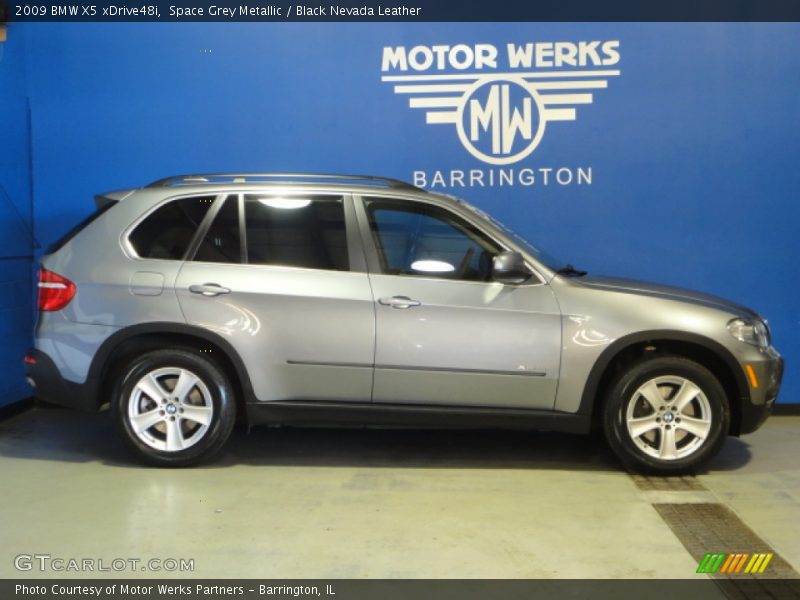 Space Grey Metallic / Black Nevada Leather 2009 BMW X5 xDrive48i