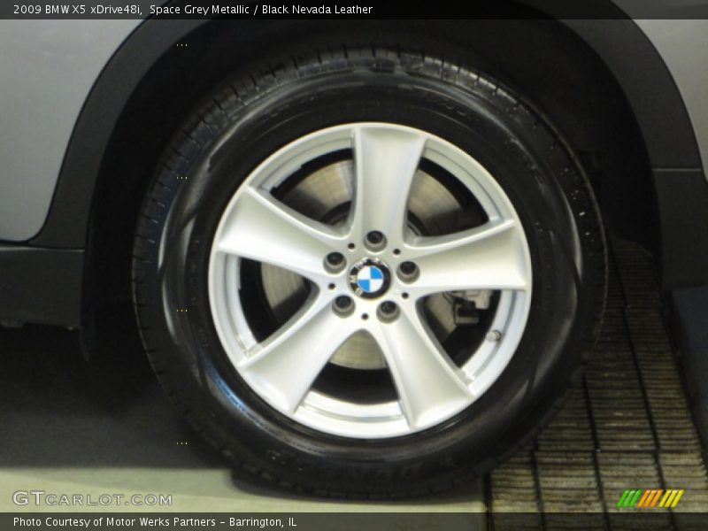 Space Grey Metallic / Black Nevada Leather 2009 BMW X5 xDrive48i