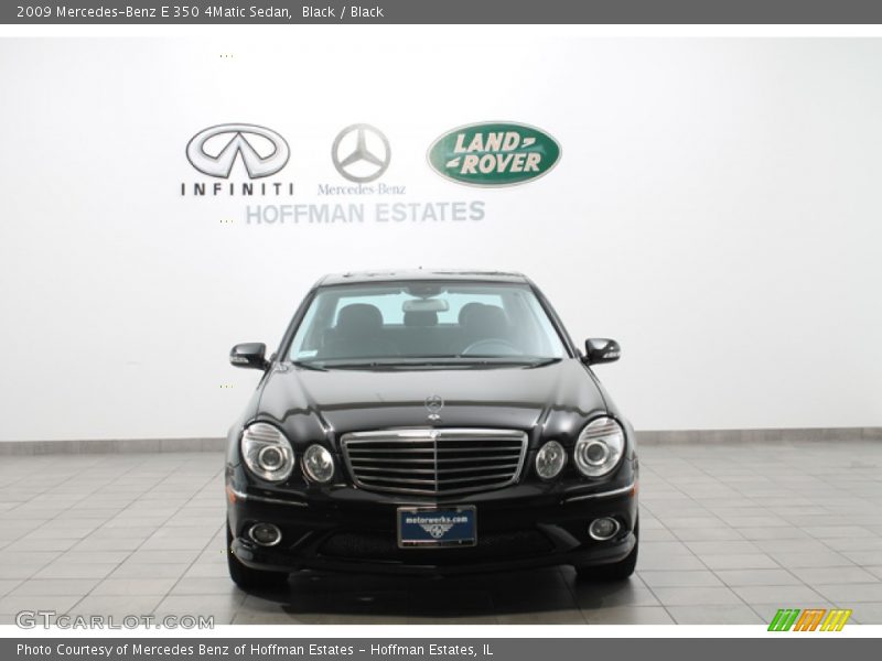 Black / Black 2009 Mercedes-Benz E 350 4Matic Sedan