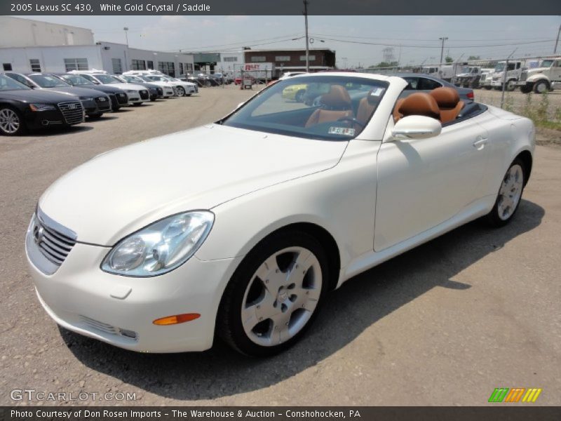 White Gold Crystal / Saddle 2005 Lexus SC 430