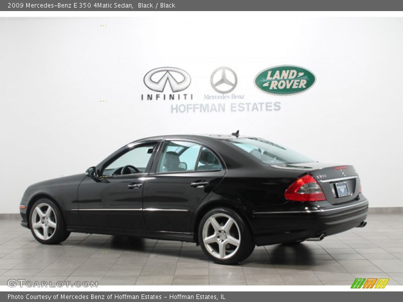 Black / Black 2009 Mercedes-Benz E 350 4Matic Sedan