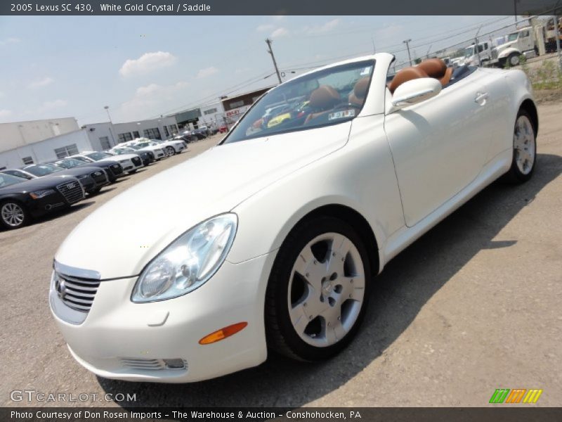 White Gold Crystal / Saddle 2005 Lexus SC 430