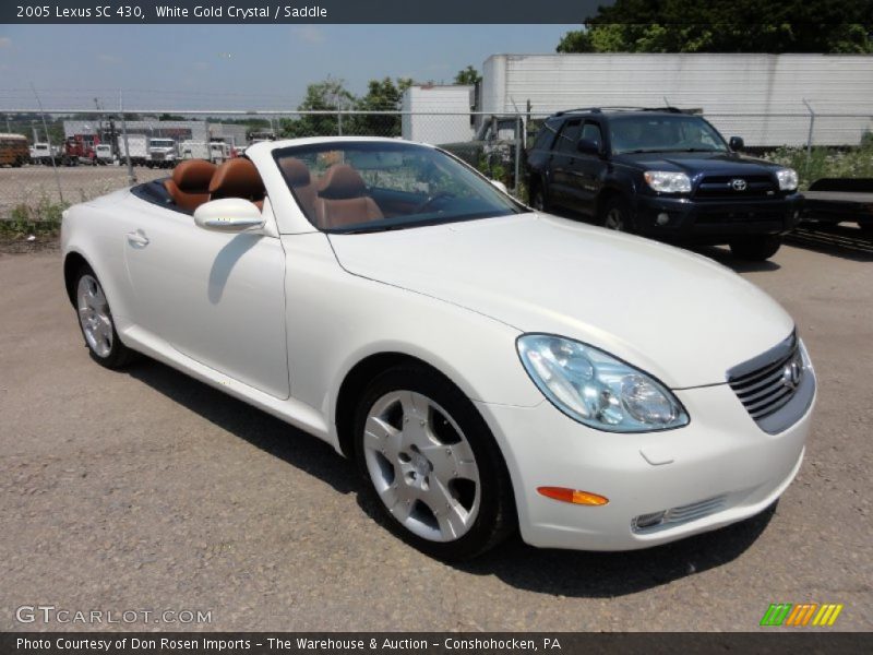 White Gold Crystal / Saddle 2005 Lexus SC 430