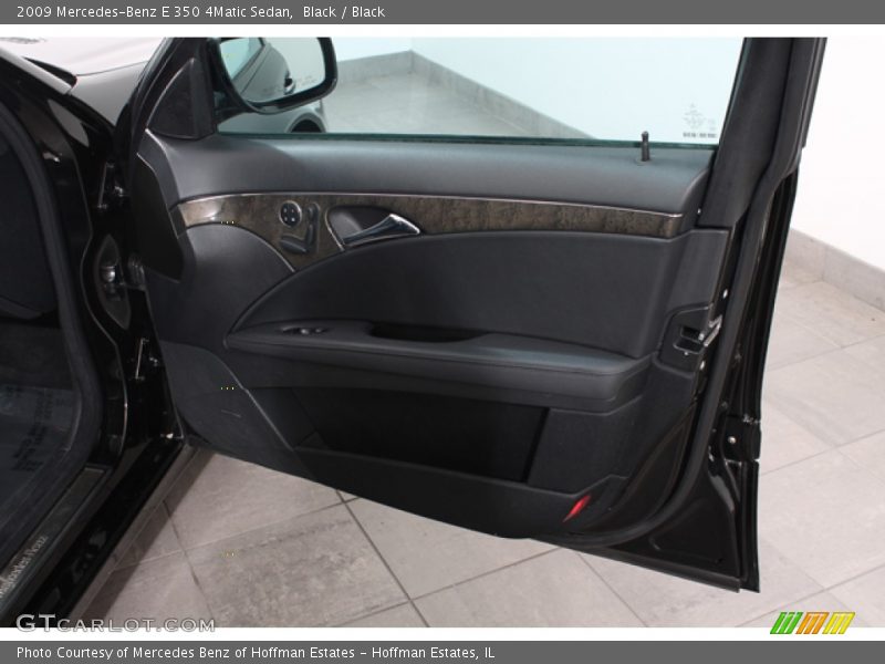 Black / Black 2009 Mercedes-Benz E 350 4Matic Sedan