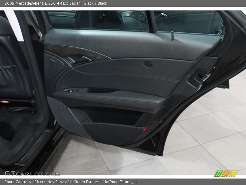 Black / Black 2009 Mercedes-Benz E 350 4Matic Sedan