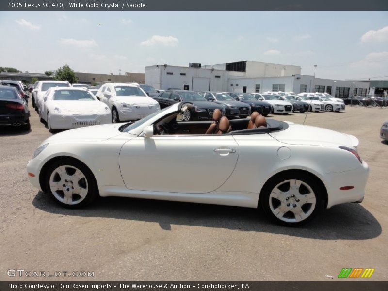 White Gold Crystal / Saddle 2005 Lexus SC 430