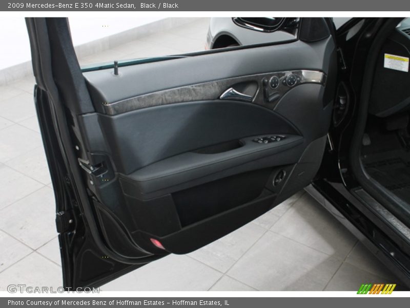 Black / Black 2009 Mercedes-Benz E 350 4Matic Sedan
