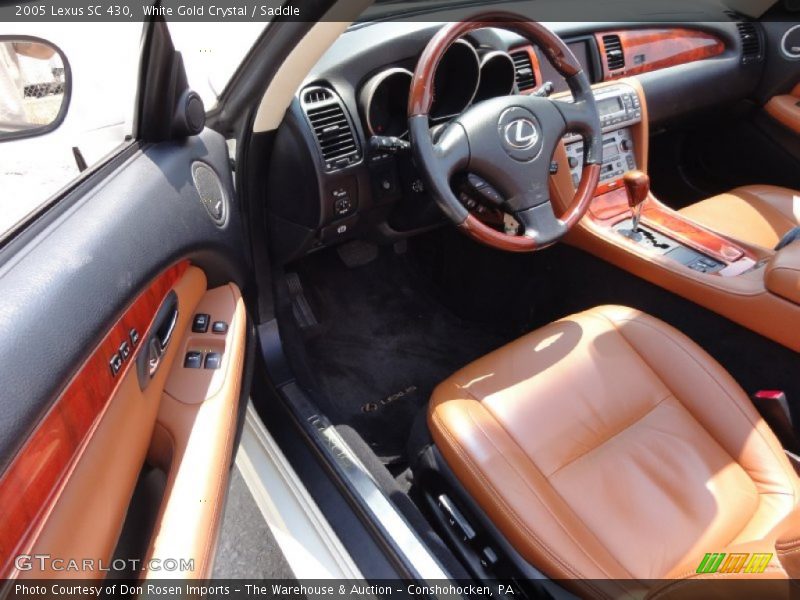White Gold Crystal / Saddle 2005 Lexus SC 430
