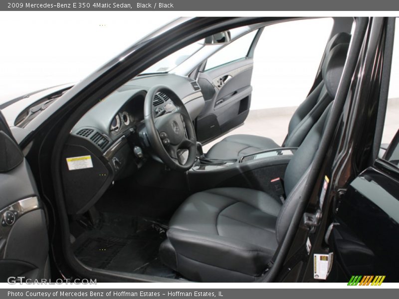 Black / Black 2009 Mercedes-Benz E 350 4Matic Sedan