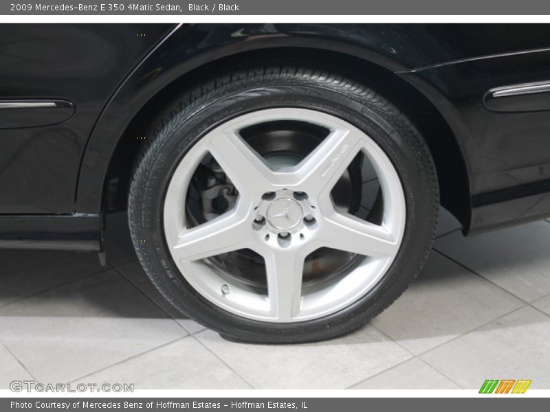 Black / Black 2009 Mercedes-Benz E 350 4Matic Sedan
