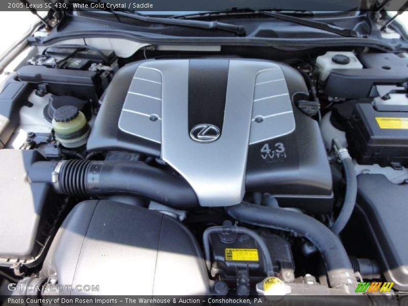  2005 SC 430 Engine - 4.3 Liter DOHC 32-Valve VVT-i V8