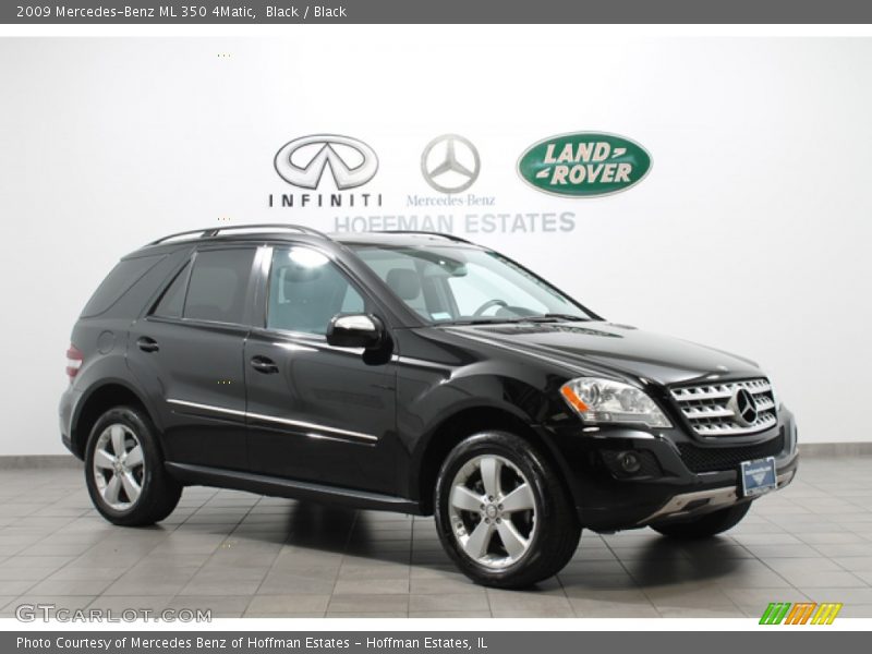 Black / Black 2009 Mercedes-Benz ML 350 4Matic