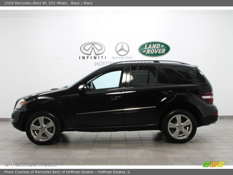 Black / Black 2009 Mercedes-Benz ML 350 4Matic