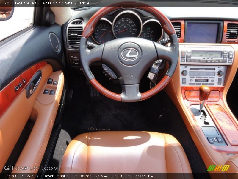 White Gold Crystal / Saddle 2005 Lexus SC 430