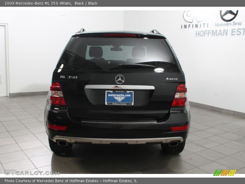 Black / Black 2009 Mercedes-Benz ML 350 4Matic