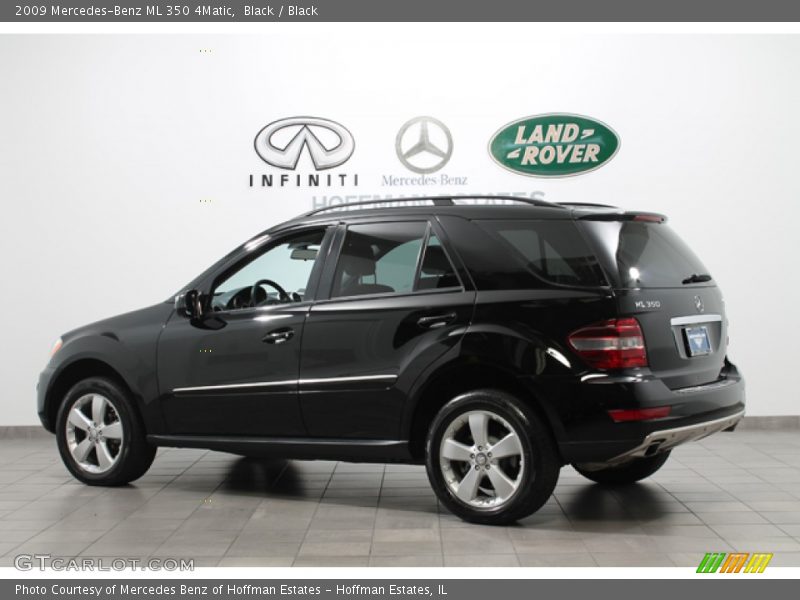 Black / Black 2009 Mercedes-Benz ML 350 4Matic