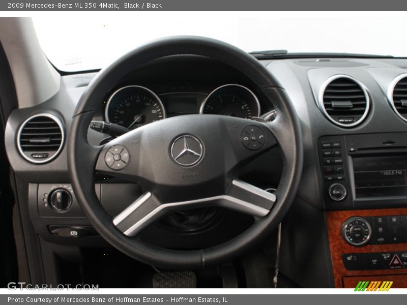 Black / Black 2009 Mercedes-Benz ML 350 4Matic