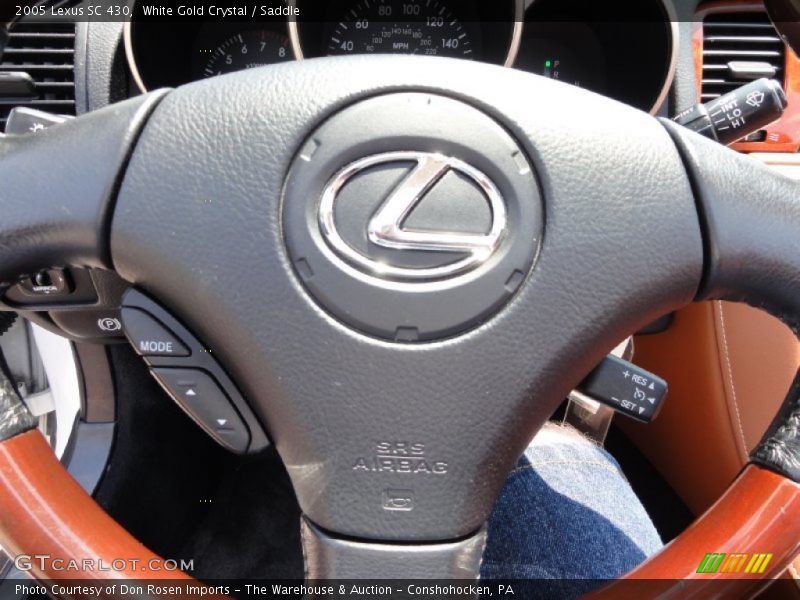White Gold Crystal / Saddle 2005 Lexus SC 430