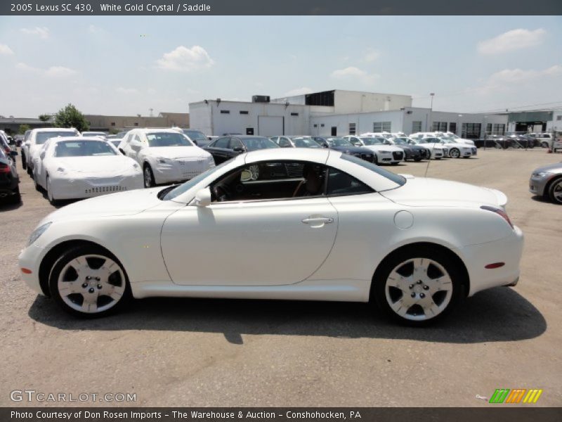 White Gold Crystal / Saddle 2005 Lexus SC 430