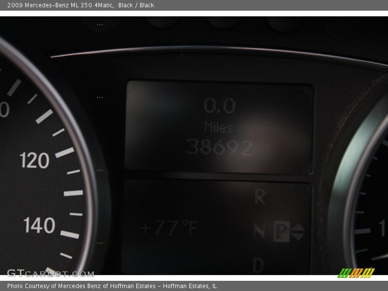 Black / Black 2009 Mercedes-Benz ML 350 4Matic