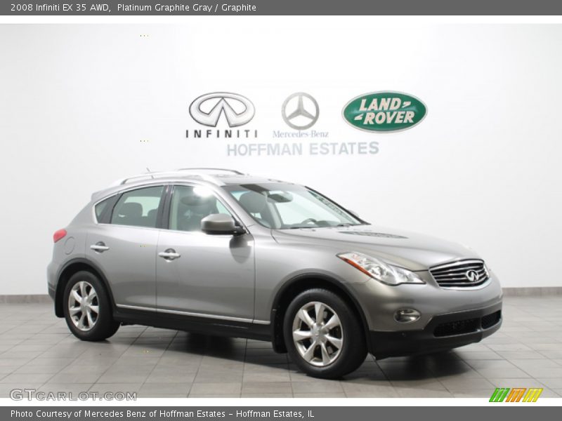 Platinum Graphite Gray / Graphite 2008 Infiniti EX 35 AWD