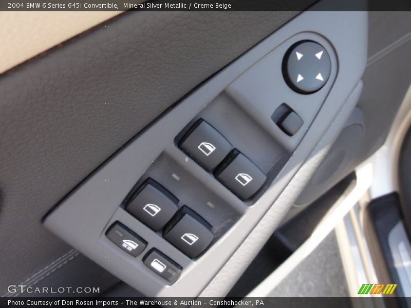 Mineral Silver Metallic / Creme Beige 2004 BMW 6 Series 645i Convertible