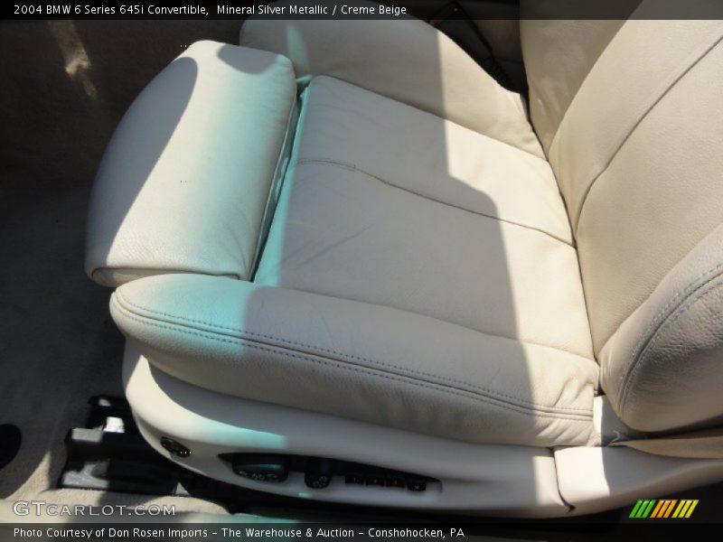 Mineral Silver Metallic / Creme Beige 2004 BMW 6 Series 645i Convertible