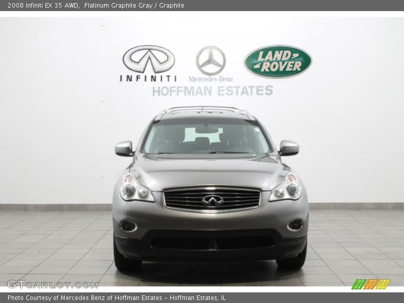 Platinum Graphite Gray / Graphite 2008 Infiniti EX 35 AWD