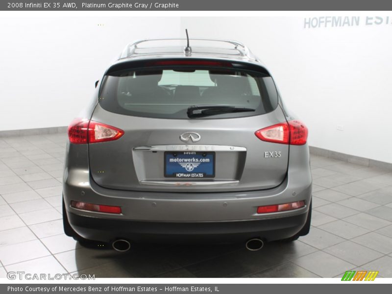 Platinum Graphite Gray / Graphite 2008 Infiniti EX 35 AWD
