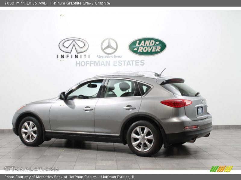 Platinum Graphite Gray / Graphite 2008 Infiniti EX 35 AWD