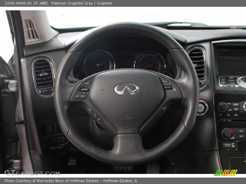 Platinum Graphite Gray / Graphite 2008 Infiniti EX 35 AWD