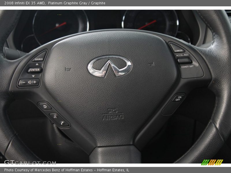 Platinum Graphite Gray / Graphite 2008 Infiniti EX 35 AWD
