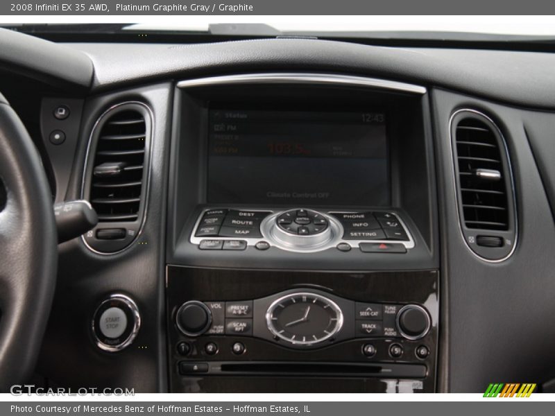 Platinum Graphite Gray / Graphite 2008 Infiniti EX 35 AWD