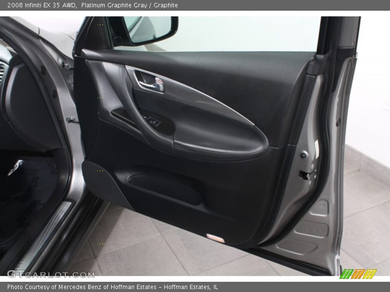 Platinum Graphite Gray / Graphite 2008 Infiniti EX 35 AWD