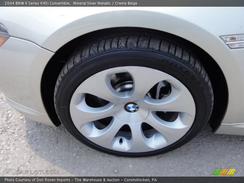 Mineral Silver Metallic / Creme Beige 2004 BMW 6 Series 645i Convertible