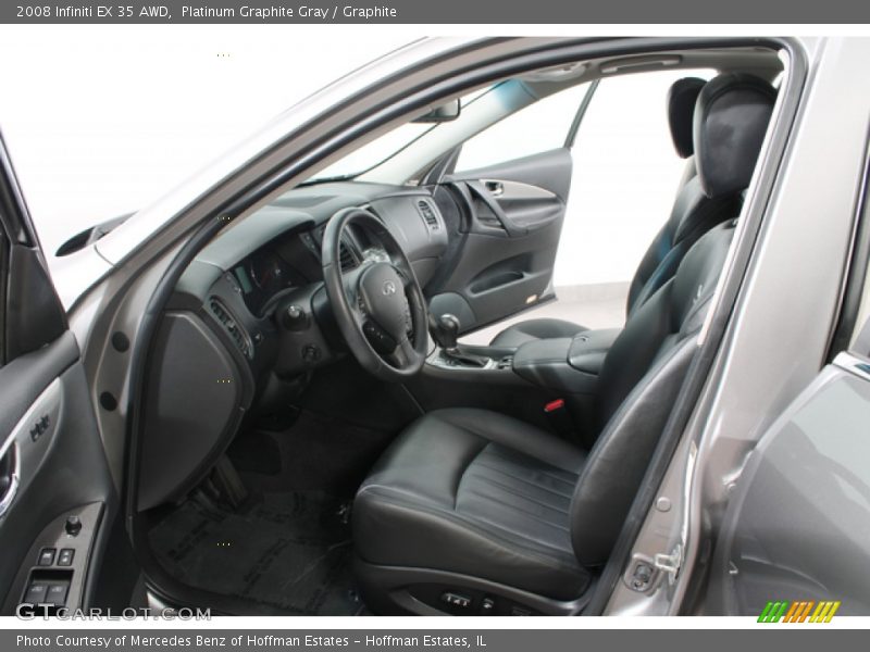Platinum Graphite Gray / Graphite 2008 Infiniti EX 35 AWD