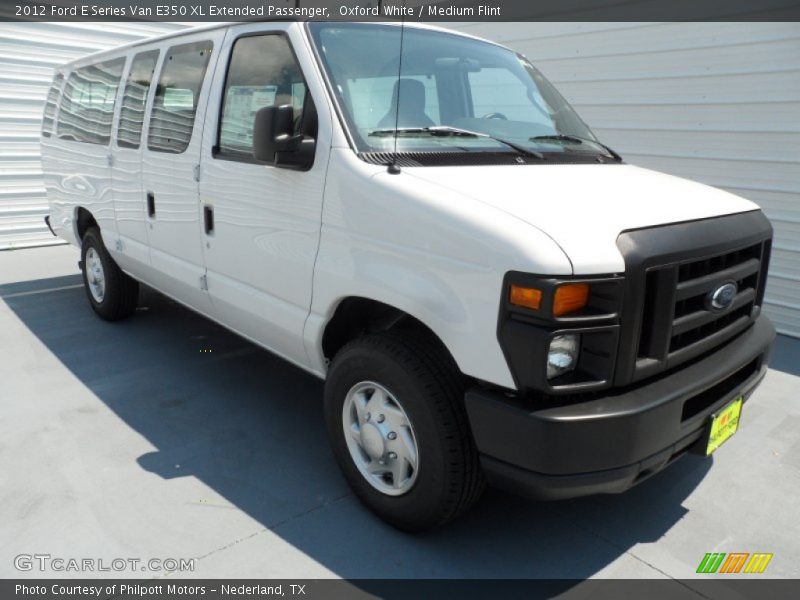 Front 3/4 View of 2012 E Series Van E350 XL Extended Passenger