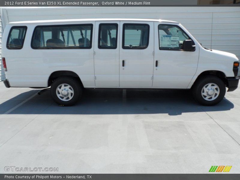  2012 E Series Van E350 XL Extended Passenger Oxford White