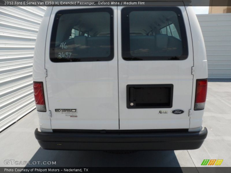 Oxford White / Medium Flint 2012 Ford E Series Van E350 XL Extended Passenger