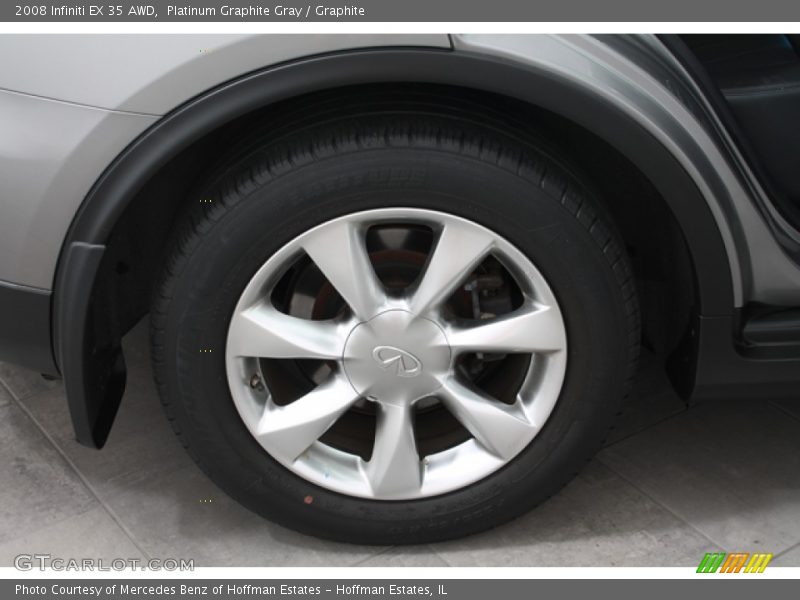 Platinum Graphite Gray / Graphite 2008 Infiniti EX 35 AWD