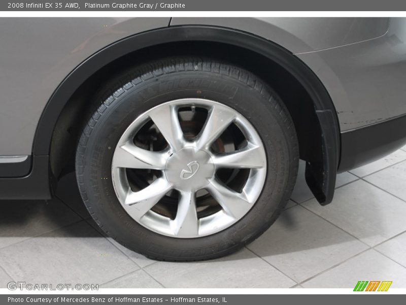 Platinum Graphite Gray / Graphite 2008 Infiniti EX 35 AWD