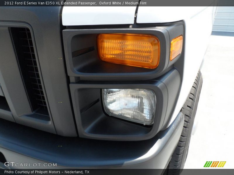 Oxford White / Medium Flint 2012 Ford E Series Van E350 XL Extended Passenger