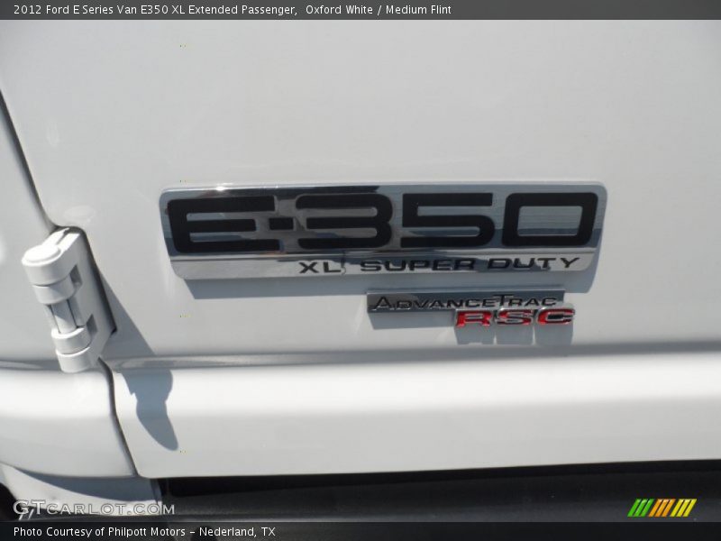 Oxford White / Medium Flint 2012 Ford E Series Van E350 XL Extended Passenger